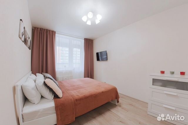 

1-к. квартира, 44 м², 2 кровати