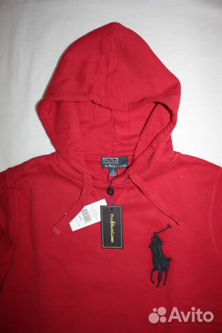 Ralph Lauren красная новая толстовка Ральф Лорен