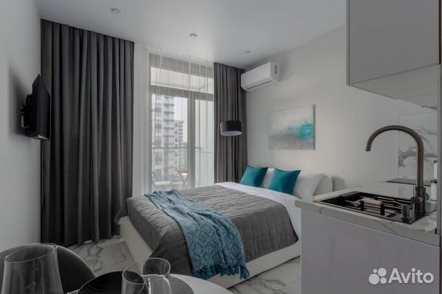 

Квартира-студия в апарт-отеле, 15,3 м², 1 кровать