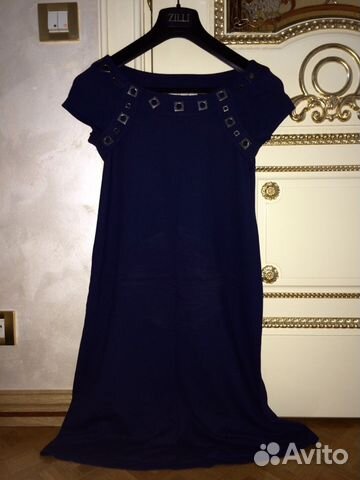 Темно синее платье Blugirl Blumarine оригинал m Темно синее платье Blugirl Blumarine оригинал m