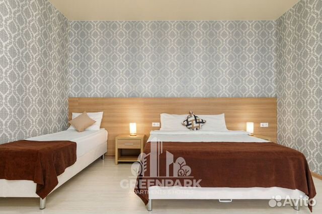 

Квартира-студия в апарт-отеле, 25 м², 3 кровати