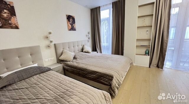 

Квартира-студия, 28 м², 2 кровати