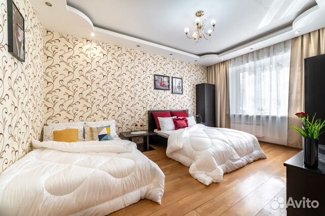 

1-к. квартира, 43 м², 2 кровати