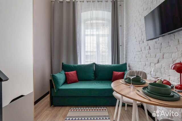 

Квартира-студия, 17 м², 2 кровати