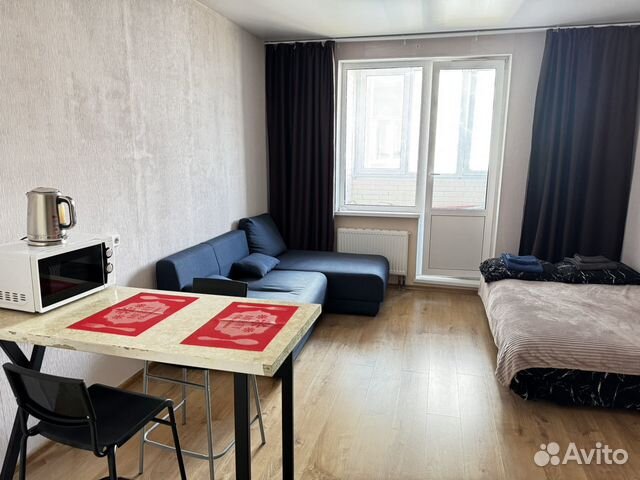 

Квартира-студия, 28 м², 2 кровати