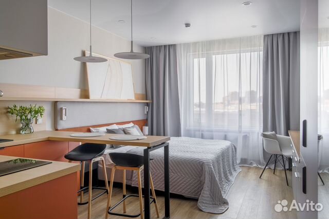 

Квартира-студия, 28 м², 1 кровать