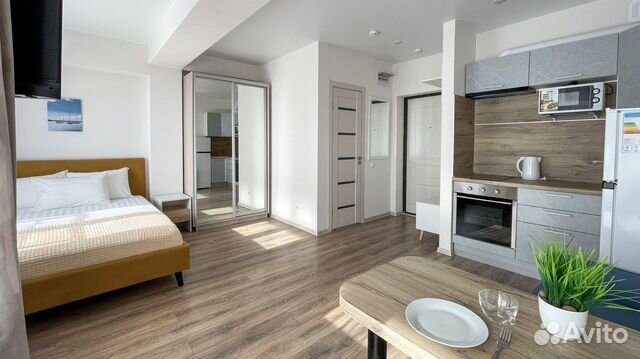 

Квартира-студия в апарт-отеле, 30 м², 3 кровати