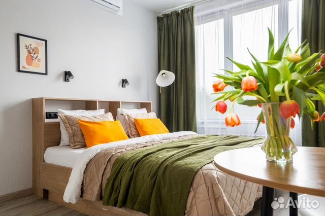 

Квартира-студия, 25 м², 2 кровати
