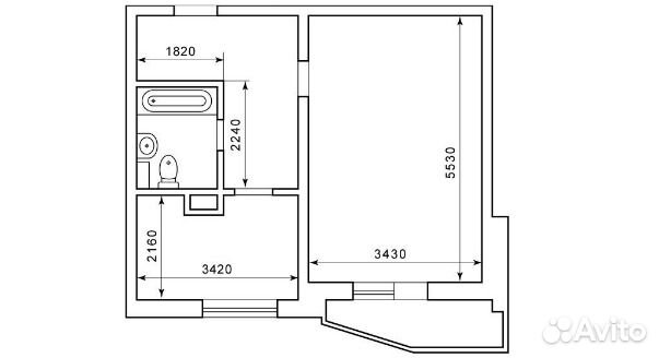1-к квартира, 42 м², 14/17 эт.
