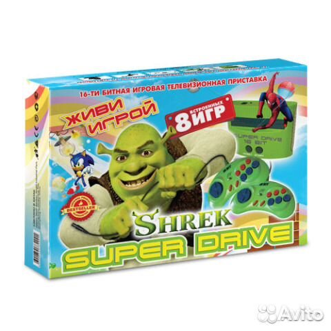 Sega Super Drive Shrek (8-in-1) Новые магазин Sega Super Drive Shrek (8-in-1) Новые магазин