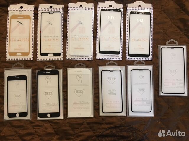Защитное стекло на iPhone, Xiaomi, SAMSUNG, Huawei