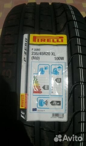 Новые Pirelli P Zero 235/45 R20 XL MO 100 Y