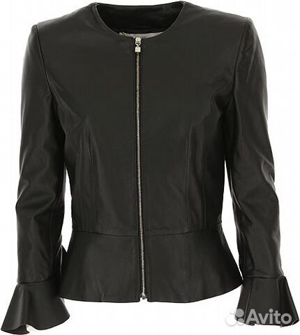 Кожаная куртка Elisabetta Franchi Gold