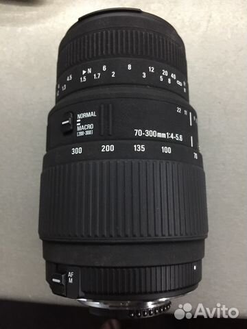 Sigma 70-300 f4-5.6 dg macro для nikon