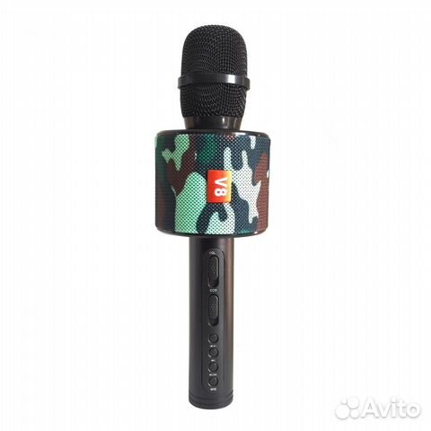 Беспроводной караоке-микрофон V8 камуфляж