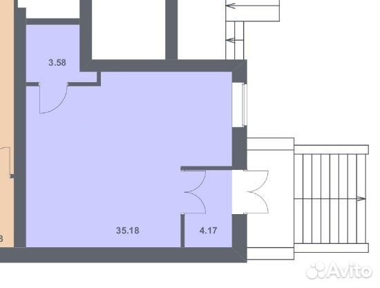 Свободного назначения 42.9 м² Свободного назначения 42.9 м²