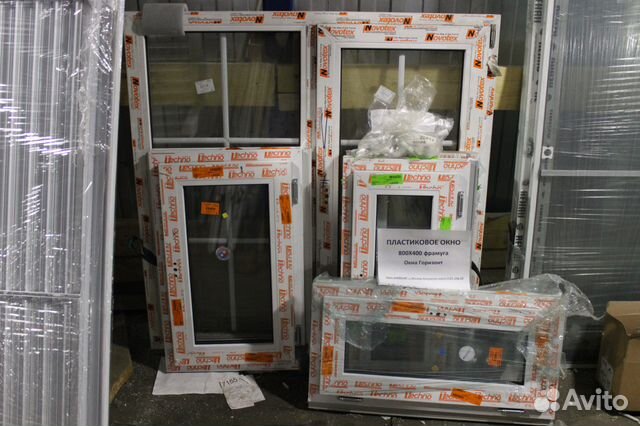 Готовое пластиковое окно одностворчатое 800x400