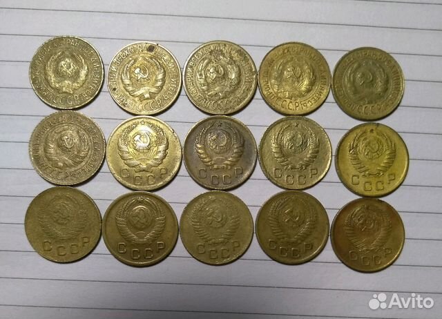 15 разных монет номиналом 1 копейка до 1957 года 15 разных монет номиналом 1 копейка до 1957 года