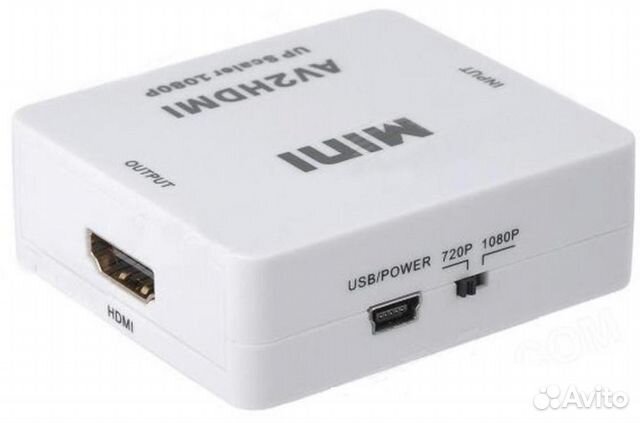 Конвертер-переходник из AV (3RCA) в hdmi AV2hdmi