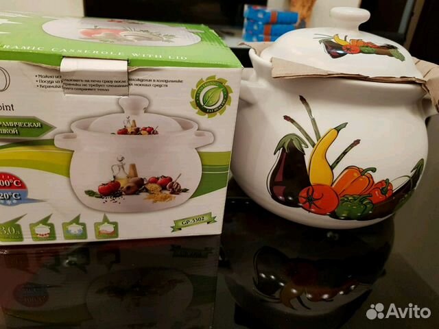 Сковородки новые, кастрюля керамическая