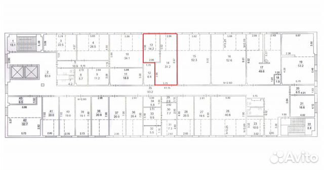 Офисное помещение, 45 м² Офисное помещение, 45 м²
