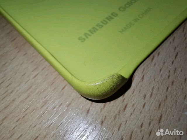 Чехол SAMSUNG Leather Galaxy S10+ желтый