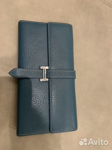 Голубой Кошелек портмоне Herms