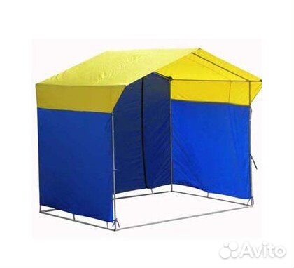Палатка торговая 3*2 (труба 18мм) ж/синяя