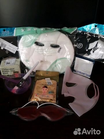 Много масок для лица,пузырьковая,золотая,силиконов