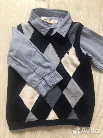 Рубашка + жилетка H&M