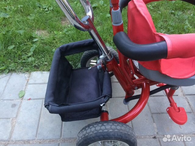 Детский трехколесный велосипед с ручкой Trike