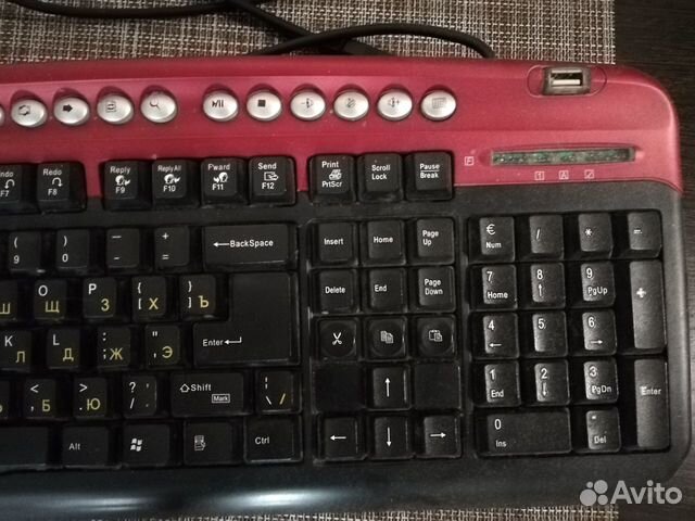 Мультимедийная клавиатура с USB Oklick