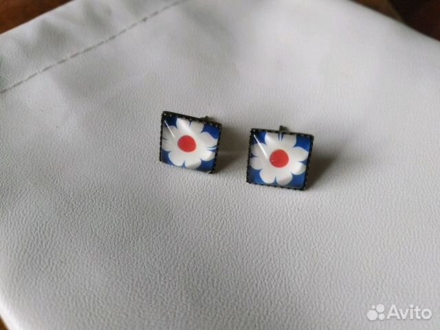 Серьги цветы