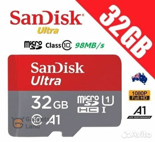 Карта памяти Sandisk 32 гигабайта новая