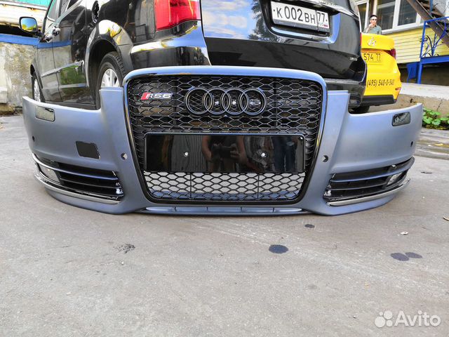 Бампер передний в сборе Audi A6 C6 рестайлинг Бампер передний в сборе Audi A6 C6 рестайлинг