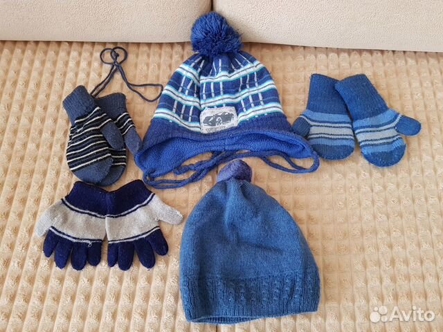 Шапки и варежки на 2 года