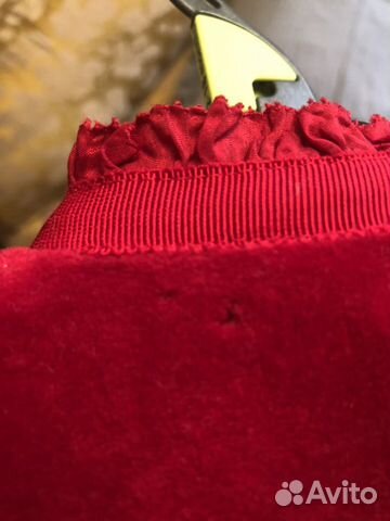 Платье Ralph Lauren бордовое винное бархат красное