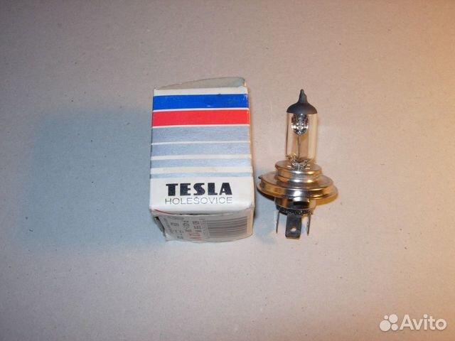 Галогеновые лампы в фары Tesla P43t-38 Галогеновые лампы в фары Tesla P43t-38
