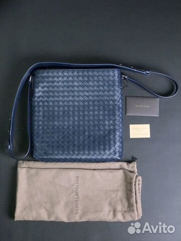 Bottega Veneta Petrol Blue Messenger. Новый