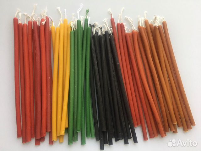 Свечи алтарные восковые ритуальные неосвященные