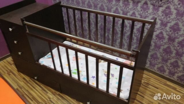 Детская кроватка фея, венге Детская кроватка фея, венге