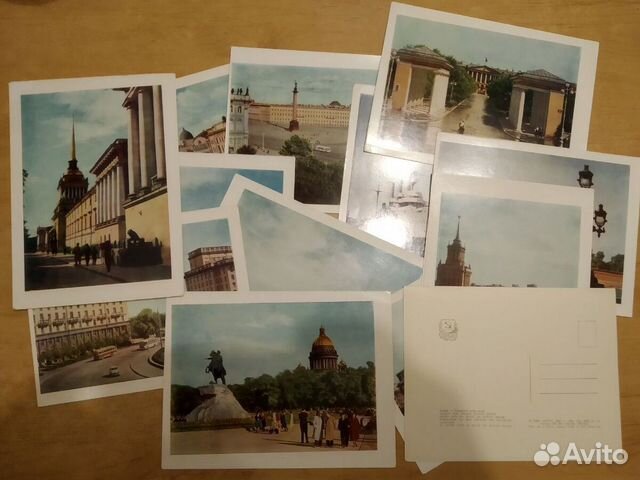 Открытки с Новым годом с видами Ленинграда