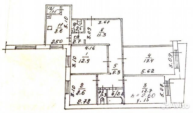 4-к квартира, 90.1 м², 7/10 эт. 4-к квартира, 90.1 м², 7/10 эт.