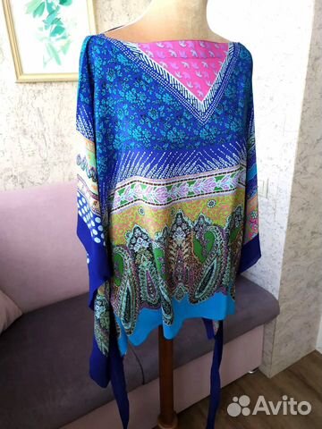 Шелковая блуза-кимоно Etro Шелковая блуза-кимоно Etro