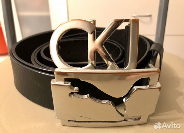 Ремень кожаный б/у Puma