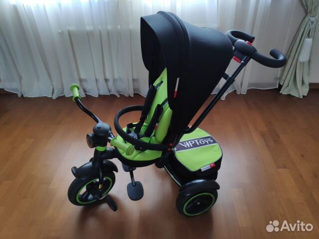 Детский велосипед-коляска VIP trike V5 зеленый