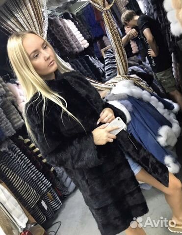 Шуба норковая попечечка чёрная Шуба норковая попечечка чёрная