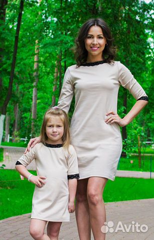 Фэмили лук платья для мамы и дочки