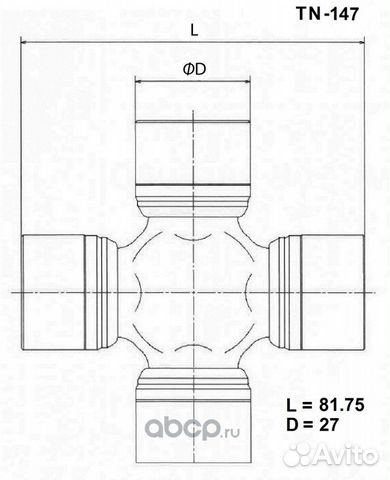 Крестовина япония toyo (TN147) Крестовина япония toyo (TN147)