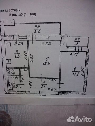 2-к квартира, 52 м², 7/10 эт. 2-к квартира, 52 м², 7/10 эт.